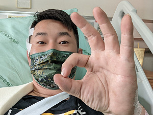 陳柏惟摔車後首露面！有人趁機詐騙？他急澄清：無任何捐款需求