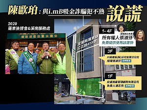 黃國昌曝im.B詐騙集團羅東大樓 原來是陳歐珀競選後援會與辦公室