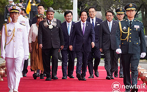 軍禮歡迎吐瓦魯總理 賴清德：共同面對地緣政治與氣候變遷挑戰