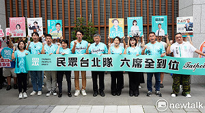 柯黃「兩顆太陽」合體挺北市6小雞 柯文哲籲：看到民眾黨就蓋下去