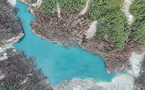 花蓮馬太鞍溪上游「2個堰塞湖」最新情形!林保署:下游湖體幾乎消失