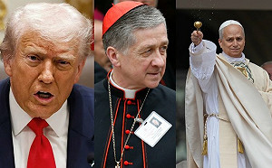 (影) 教宗、芝加哥大主教公開反對美移民政策 川普支持者群起抵制