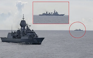 「圍觀」的軍艦比演習的還多! 四國南海聯合軍演 中出動大量電子偵察艦