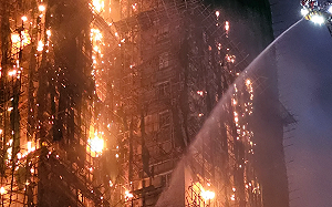 (影)香港大火非意外？宏福苑8棟樓警報集體失靈  疑「人為縱火」