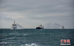 打著「搜救演練」名義 中國公務船闖入台灣灘