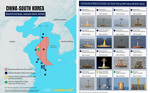 一圖解析！美智庫曝光中國黃海部署16水上設施阻航道  警告重演「南海軍事化」