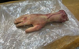 台中街頭驚見擬真「斷肢玩具」嚇壞路人　車主恐挨罰最高3萬