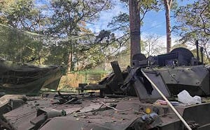 中國VT-4坦克首度被炸毀! 泰柬衝突中砲管「沒了」 挨譏有「炸膛隱患」