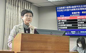 立委助理費公聽會  法律學者林志潔：不認同助理費屬於民代薪資主張 