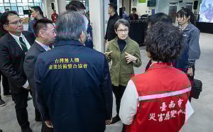 觀看「無人機救災展演兵推」 蕭美琴：導入科技降低國人傷害