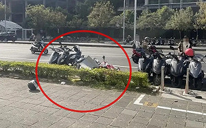 高雄富邦開發案天降鐵板！砸壞3機車  工務局勒令停工開罰