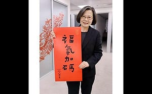 蔡英文開放 2026 新年春聯下載自印 期許民眾「福氣加碼」