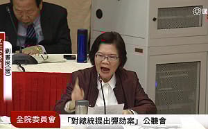 立院彈劾總統公聽會 白委提尹錫悅遭求處死刑告誡賴清德 