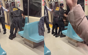 (影)北捷驚魂！女子車廂內吼叫「點火烤食物」  捷運公司急報警
