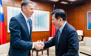 接待以色列前部長 林佳龍：台以深化AI交流將合作拓展到第三國 