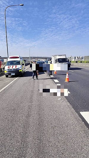 疑不滿公園播放音樂 台中男持刀砍婦逃國道遭撞落網