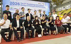 高雄市跳水國際邀請賽好手齊聚    跨世代明日之星同台開幕秀