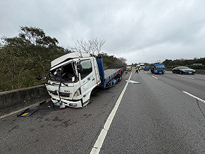 國1北向寶山段車禍1死1傷　疑駕駛恍神釀禍
