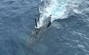 國安會秘書長吳釗燮獨家曝光海鯤艦潛航空拍視角