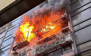 信義區吳興街民宅清晨竄惡火 住戶一傷一命危