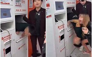 (影) 89猴惡搞蝦皮店到店！鑽寄件櫃當床躺 網友怒了