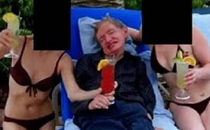 護理美女穿比基尼? 艾普斯坦照片曝光 霍金爽躺手持雞尾酒 家人這麼說…..