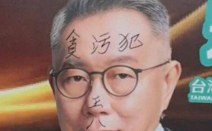 在柯文哲臉部寫「王八、貪汙犯」 台中男連毀民眾黨5面布條遭法辦