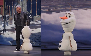 (影) NVIDIA攜手迪士尼！AI雪寶現身GTC和黃仁勳互動