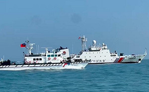 （影）中國海警船連二日侵擾金門海域　海巡2小時全程監控強勢驅離