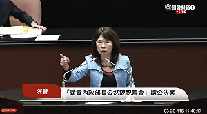 (影) 陳昭姿護航李貞秀開嗆 台下綠委齊喊一邊一國