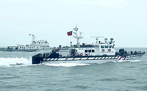 （影）一個禮拜來三次！中國海警「換湯不換藥」侵擾金門