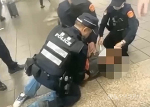 捷運北車男子吼叫遭拒載起爭執　捷警管束送辦