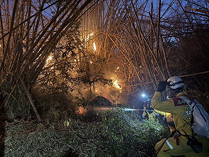 內門山火延燒21小時 高雄聯手3單位撲滅