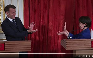 高市早苗與馬克宏發表聯合聲明 強調台灣海峽和平穩定的重要性