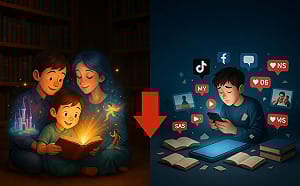 蔡筱穎觀點》法國青少年閱讀崩潰！螢幕吞噬書本  逾半不知作家還在世