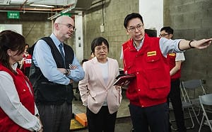 觀摩中央民防應變演習 AIT：象徵台灣全社會韌性重要一步