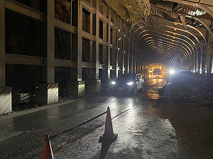 蘇花公路大清水明隧道落石坍方 單線雙向機動管制