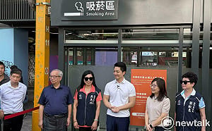 全台首座負壓式吸菸區啟用　蔣萬安盼中央一起努力：願分享經驗 