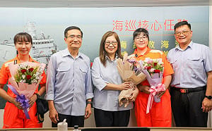 海巡巾幗打破性別天花板  管碧玲登艦強調：守護尊嚴職場