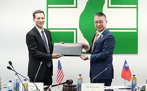 徐國勇接見前美國國防部助理部長睿特納  強調民主台灣有決心也有能力防衛自我