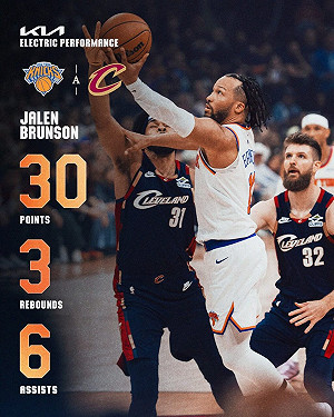 NBA東冠尼克布朗森轟30分奪勝　騎士瀕臨淘汰邊緣