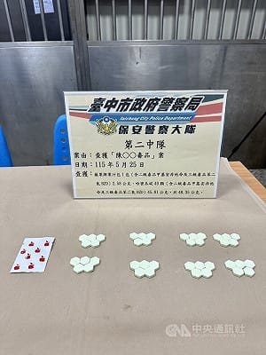 男吸毒開車違停　台中警盤查到果汁包等毒品送辦