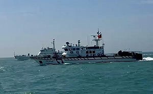 中國海警宣稱執法連日侵擾金門  仍遭海巡強勢監控驅離