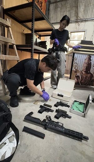 台南警新化及安南區起出6把長短槍　拘提2人送辦