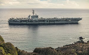 美前沿部署「華盛頓號」春季巡航  16日駛進關島