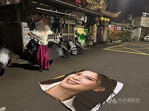 議員選舉布條遭法男挖走要創作 北市警迅速偵破