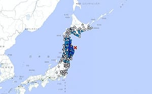 日本岩手縣近海6.1強震 青森、岩手劇烈搖晃最大震度5弱