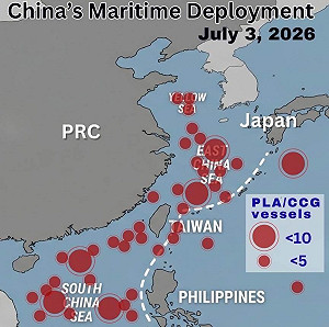 歷史新高　吳釗燮：中國沿第一島鏈部署逾110艘船艦
