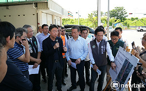 交委會考察台南交通建設  林俊憲爭取完善國1交流道周邊路網改善東區塞車問題