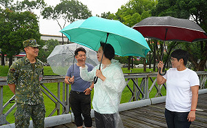 （影）視察太平光隆營區滯洪池  何欣純：防災絕不能掉以輕心
